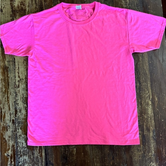 Pink Crew Neck Kids Shirt-Brand New - Picture 1 of 3
